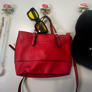 Red Guess purse